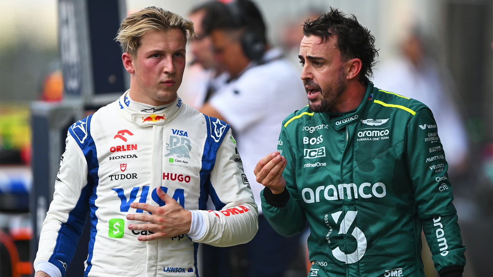 Liam Lawson addresses Fernando Alonso, Sergio Perez F1 conflicts